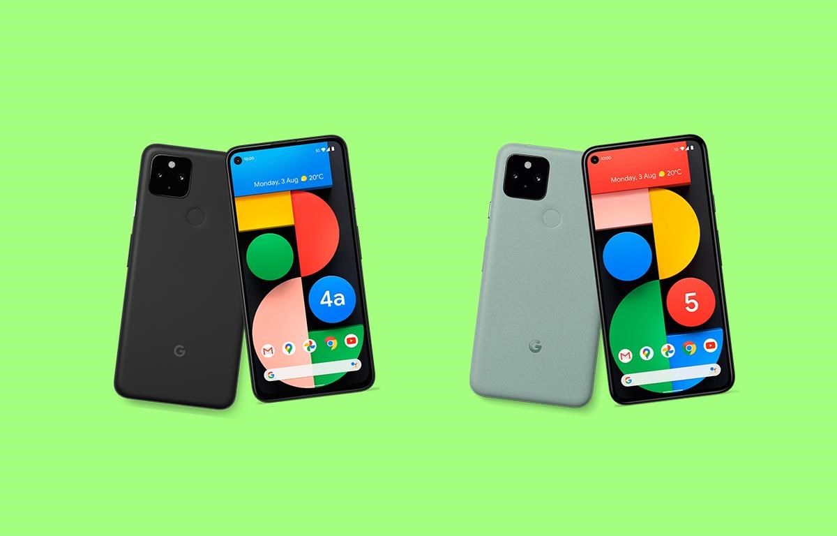 Mẫu điện thoại Pixel 4a và Pixel 5 trang bị 5G của Google. (Nguồn: The Verge)